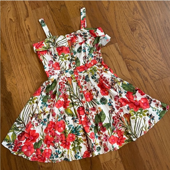 Danny & Nicole Dresses & Skirts - Women's floral button front summer dress NWT size 16